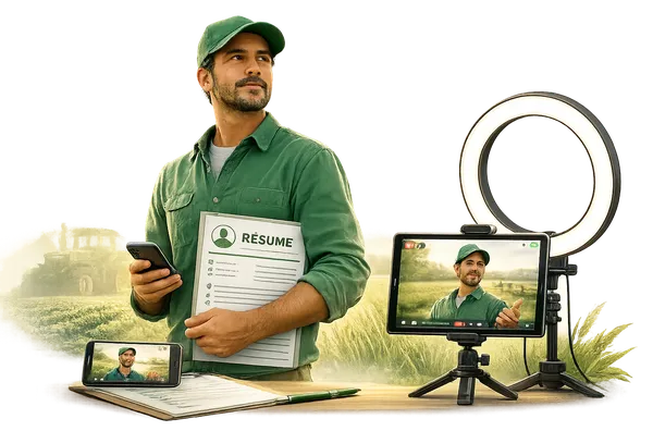 Preparação de currículo em inglês e vídeo profissional para o H-2A